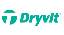 The dryvit logo is green and white on a white background.