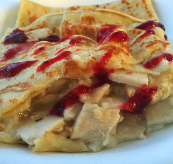 Chicken with Glaze Crepe