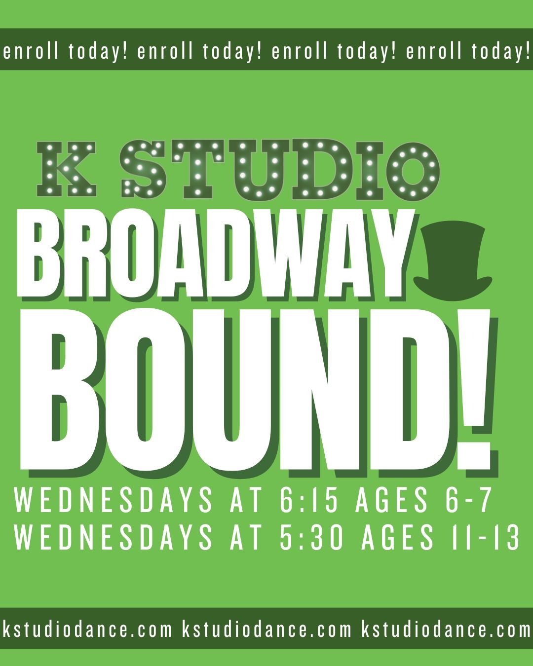 Poster for K Studio Broadway Bound!