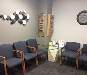 Waiting area in the clinic