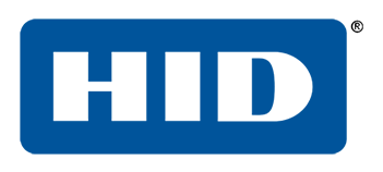 The HID logo, white letters on a blue rounded-rectangle background, with a registered trademark symbol.