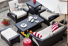 Outdoor furniture upholstery