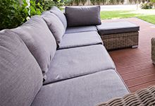 Outdoor furniture upholstery