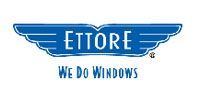 Ettore logo: Blue wings with 
