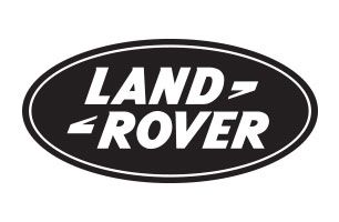 A black and white logo for land rover on a white background.