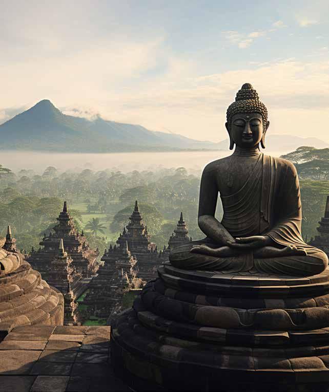 Giant statue of Buddha.