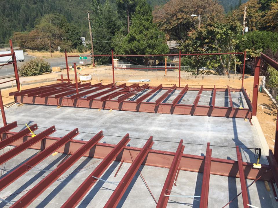 Steel construction project
