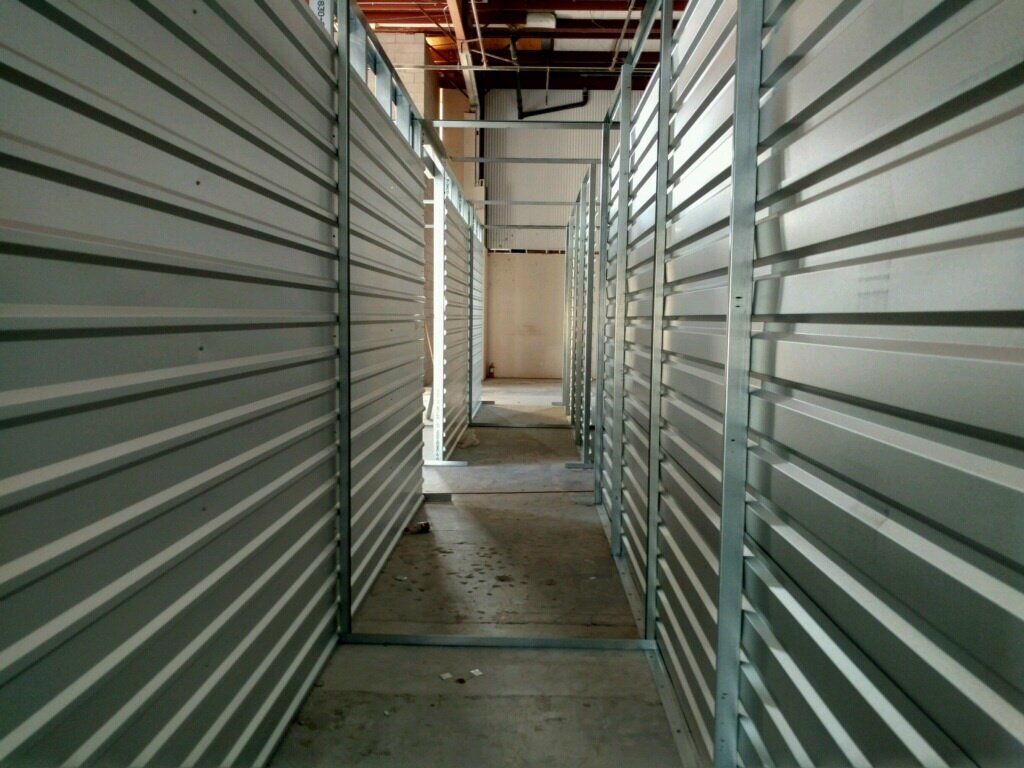 Inside of steel building - corridor
