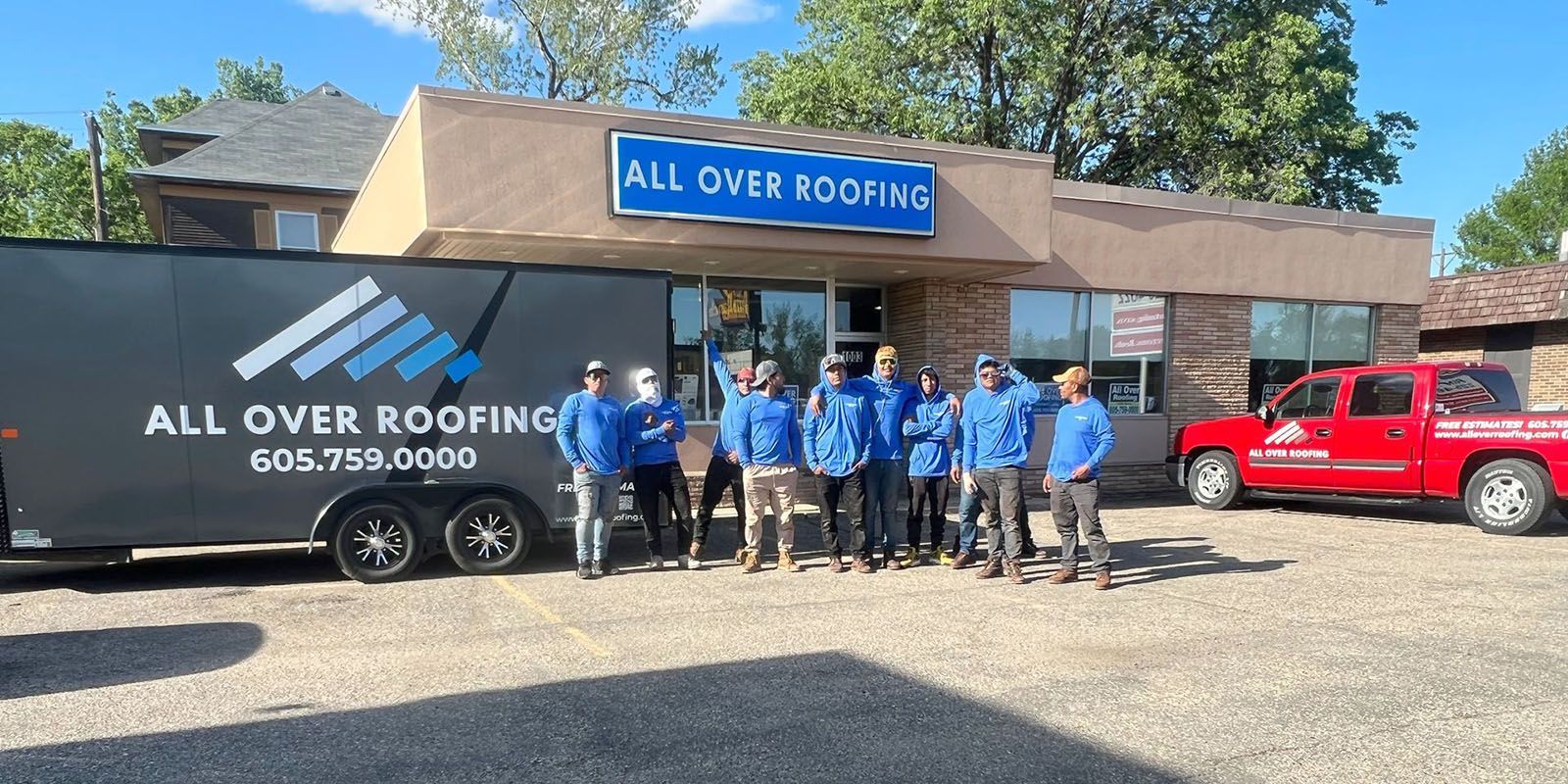 All Over Roofing Aberdeen location crew