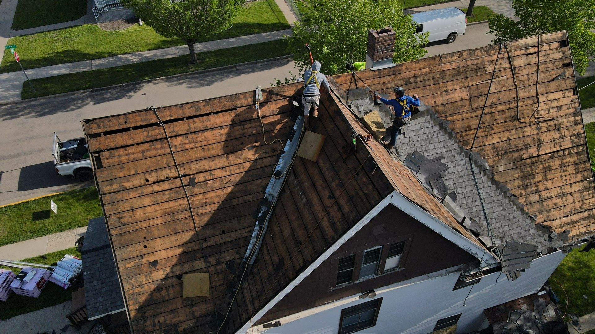 Man Working on Roof