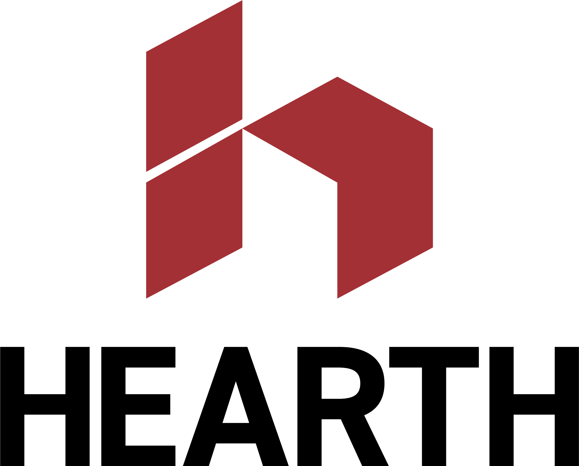 A logo for a Hearth financing
