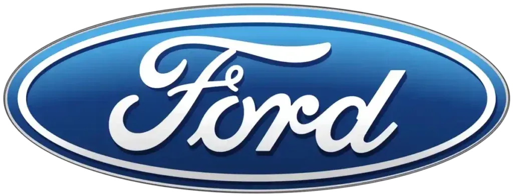 Ford logo: white