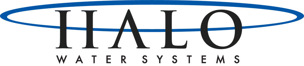 HALO Water Systems logo with a blue oval above the text.