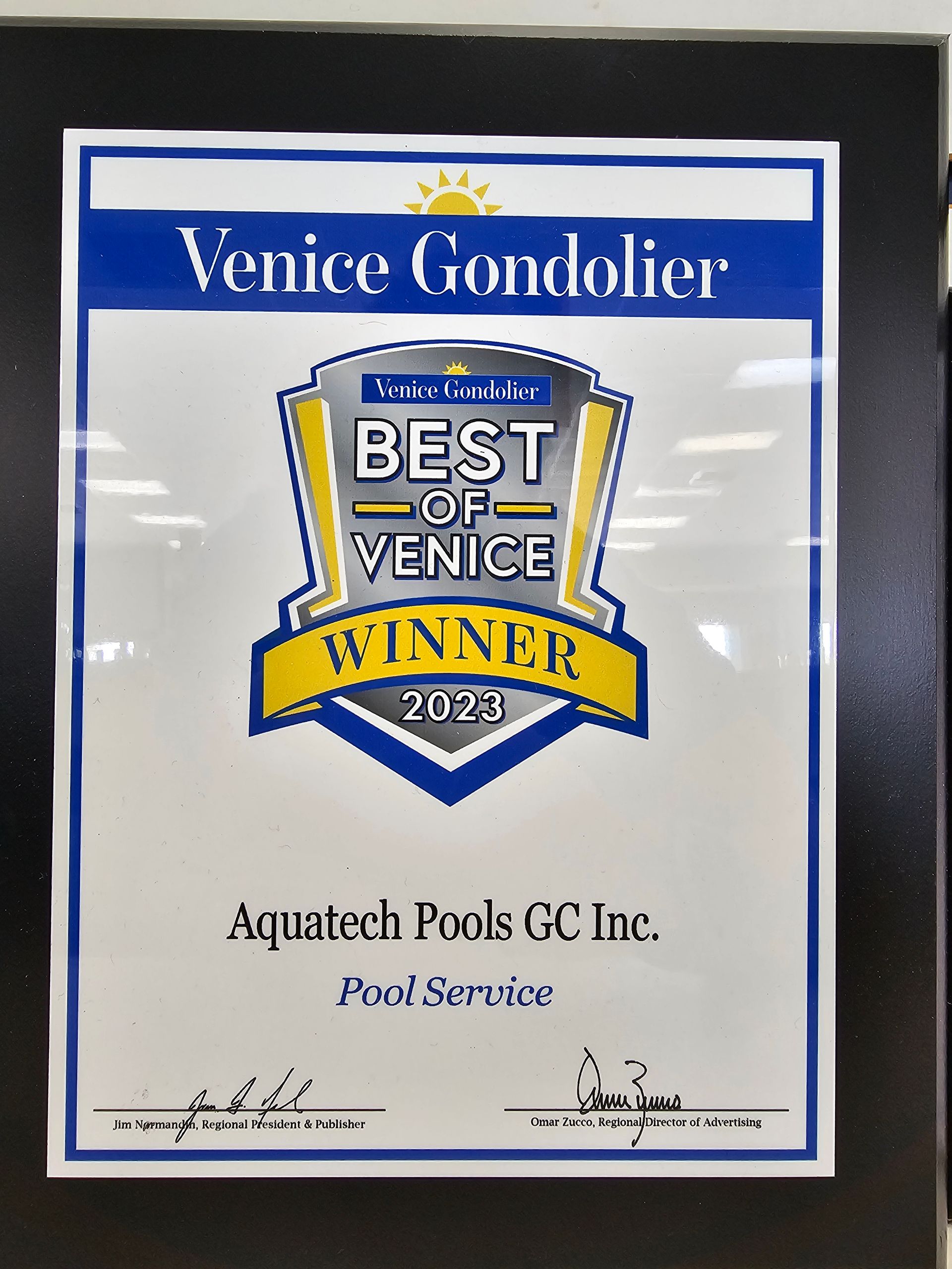 Best of Venice 2023 - Pool Service