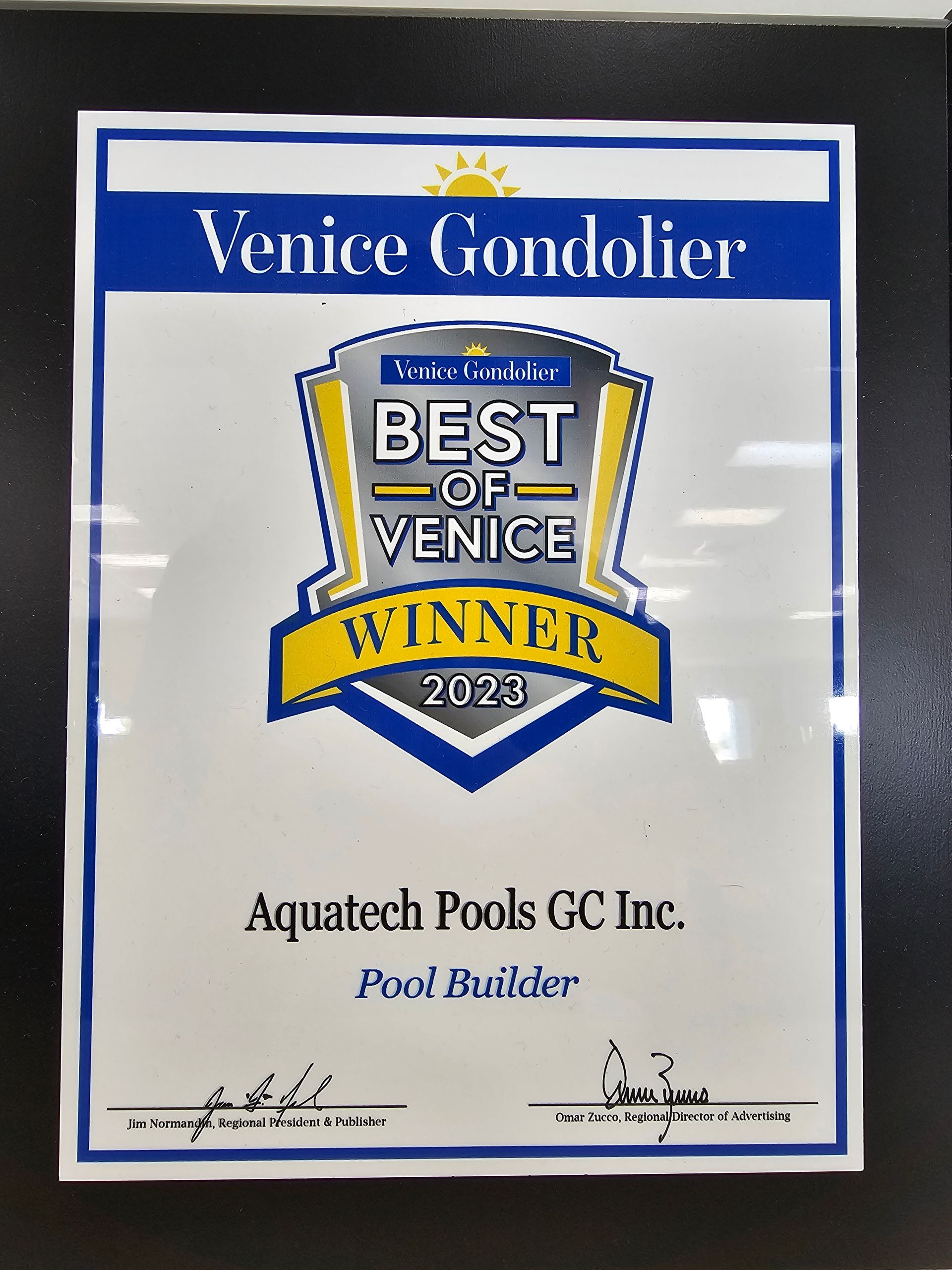 Best of Venice 2023 - Pool Builder 