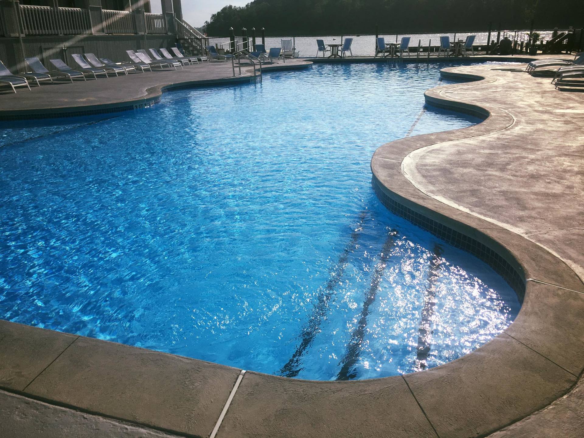 Commercial swimming pool