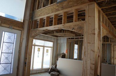 Drywall work for new construction