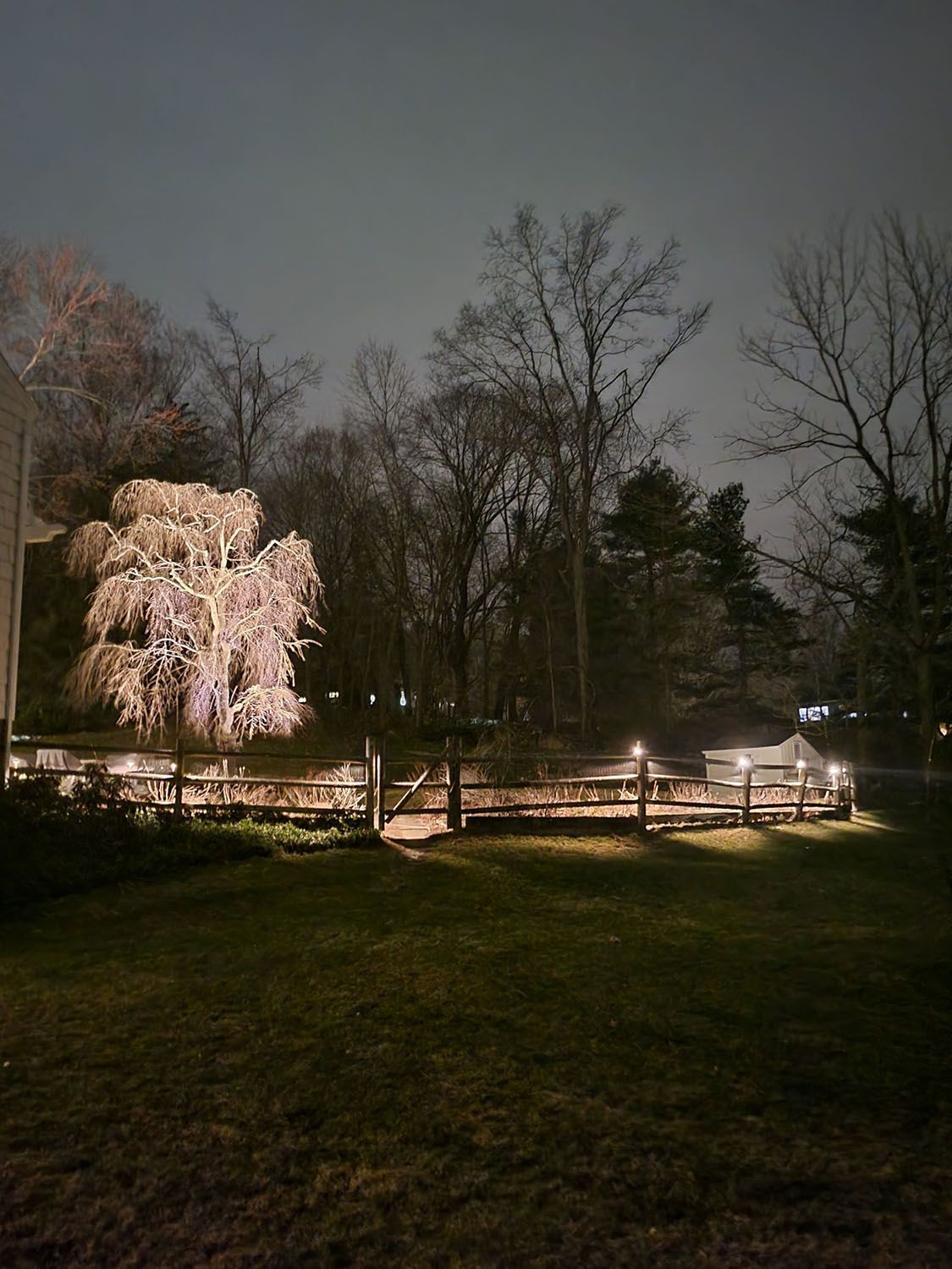 Small fence lighting