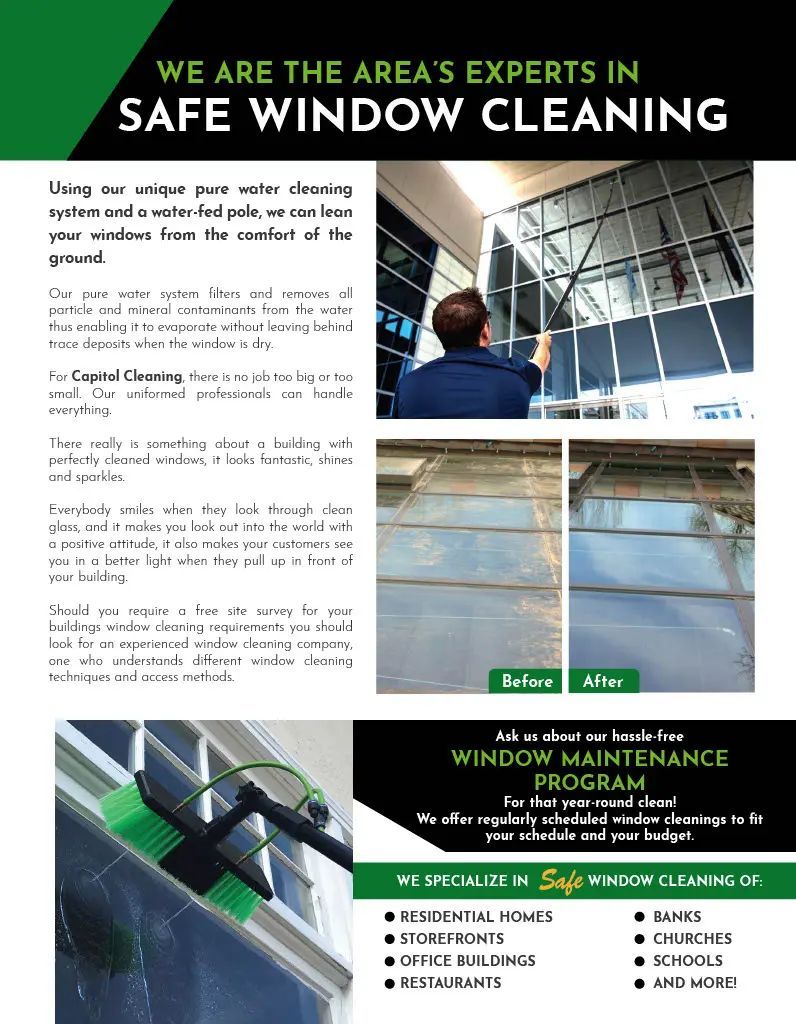 Safe window cleaning brochure