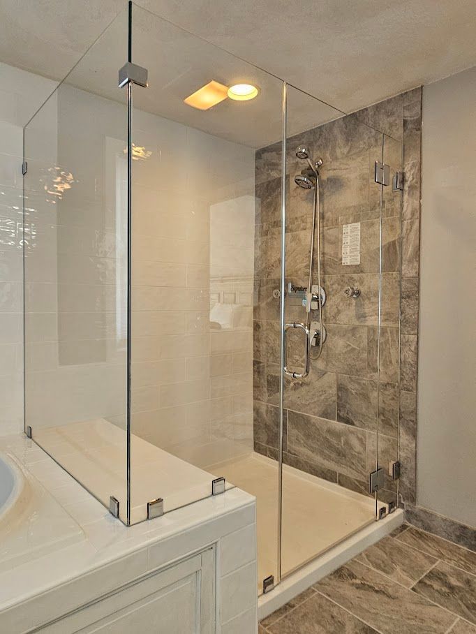 frameless glass showers