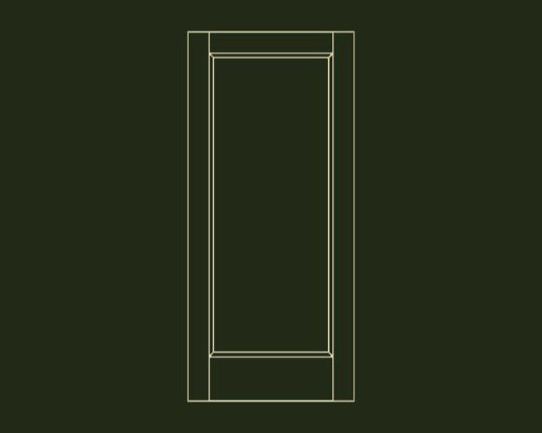 One Panel Square Top