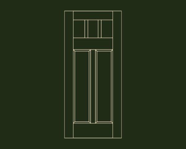 2 Raised Panel 3-Lite