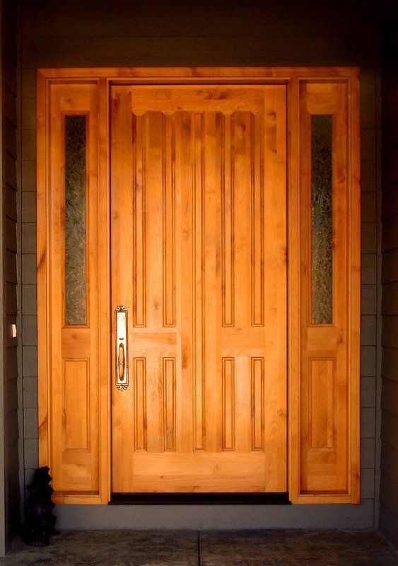 Alder 9-Panel Square Top With 2-Panel Side Lights