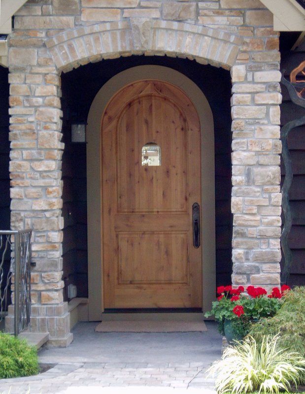 True Arch Rustic Alder Door
