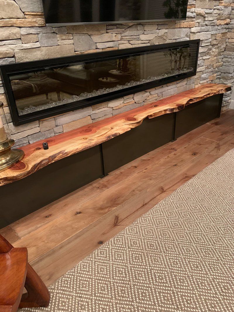 Live-Edge Redwood Bench