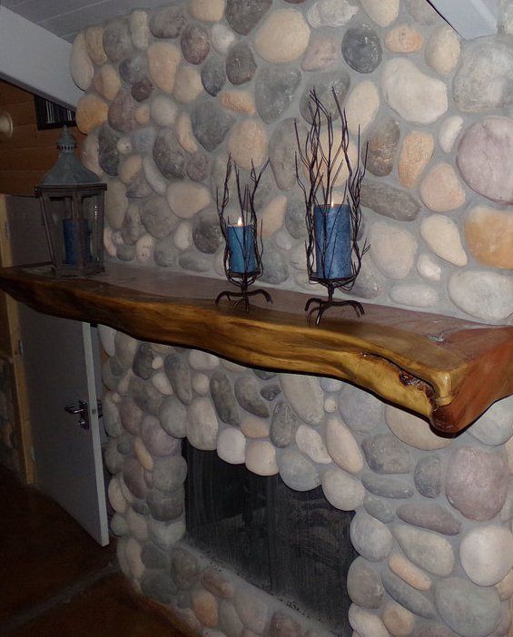 Live-Edge Redwood Mantle, 20