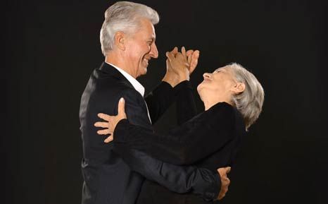 Elderly dancing