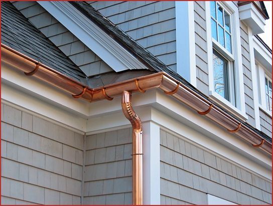 Copper Gutters Installation, Repairs, Medford, Everett, Boston, MA