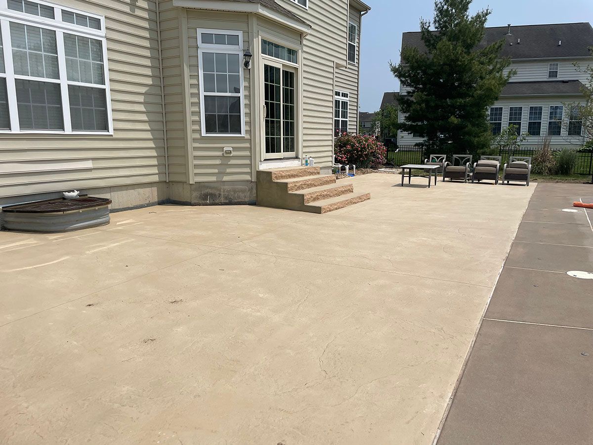 Concrete patio