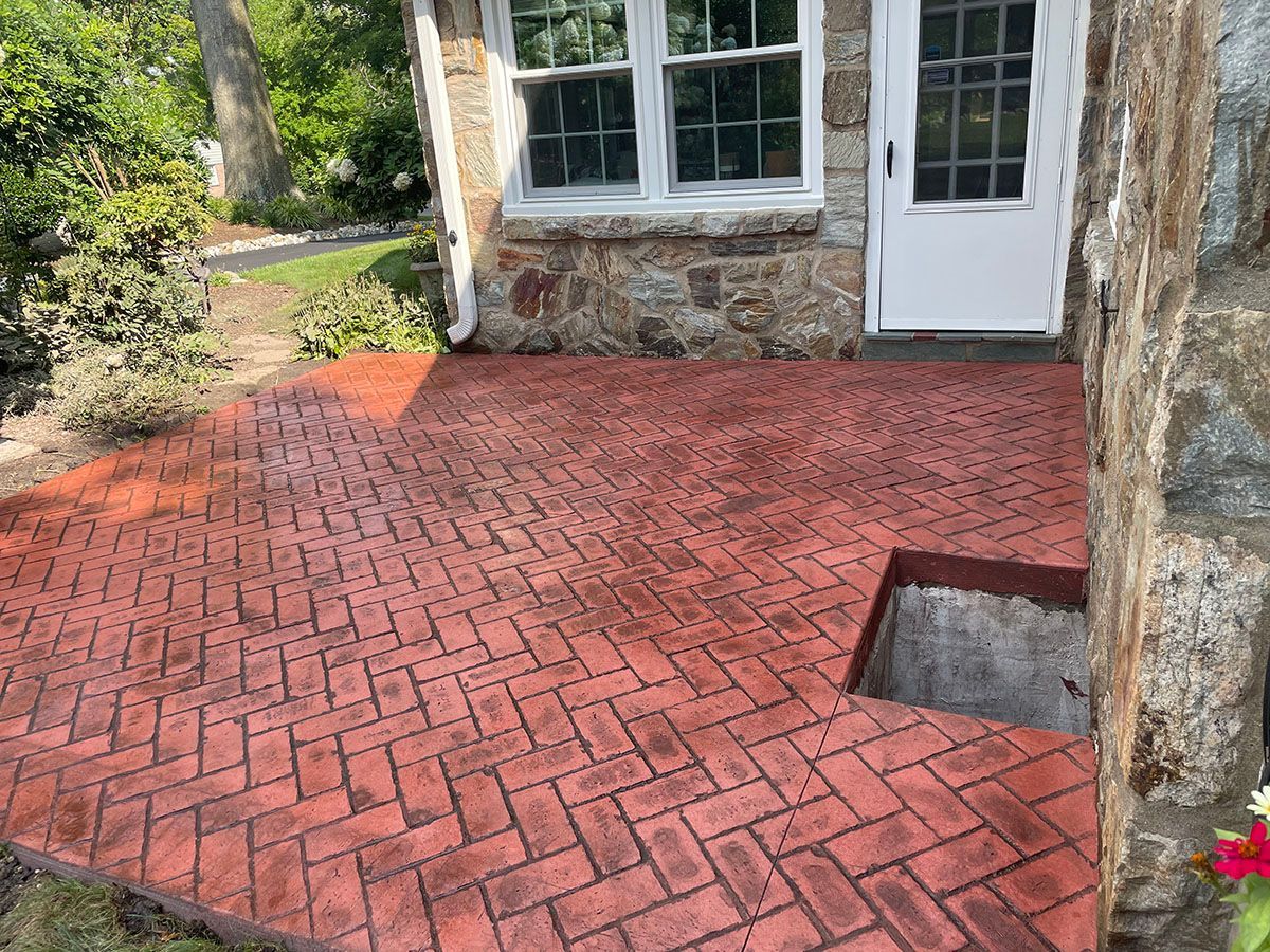 Lattice pattern concrete