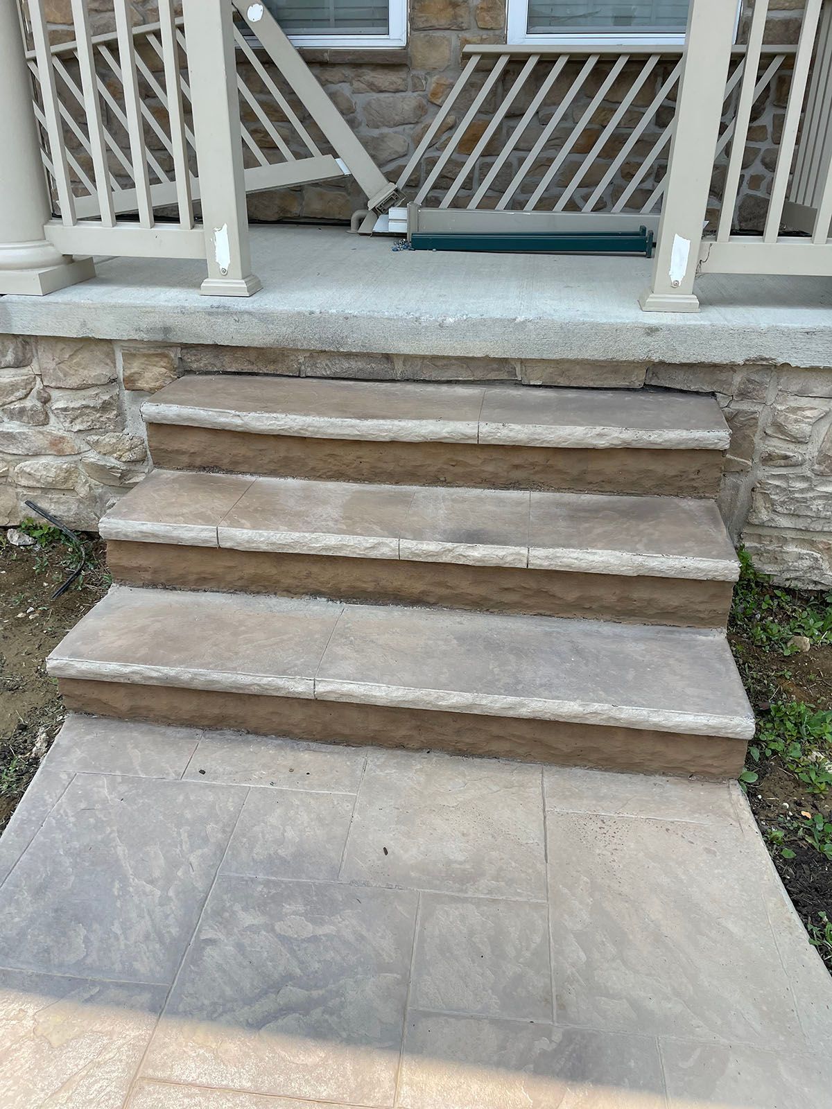 Concrete stairs