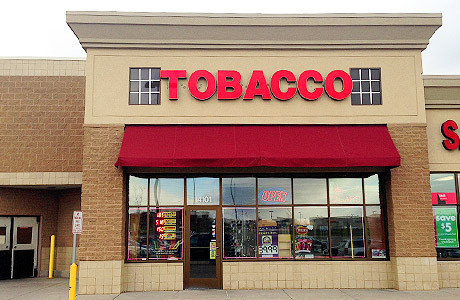 Tobacco store front
