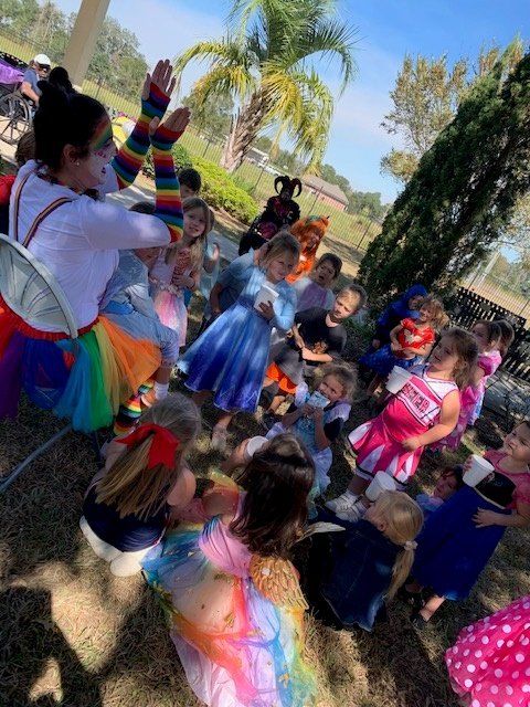 children in halloween costumes