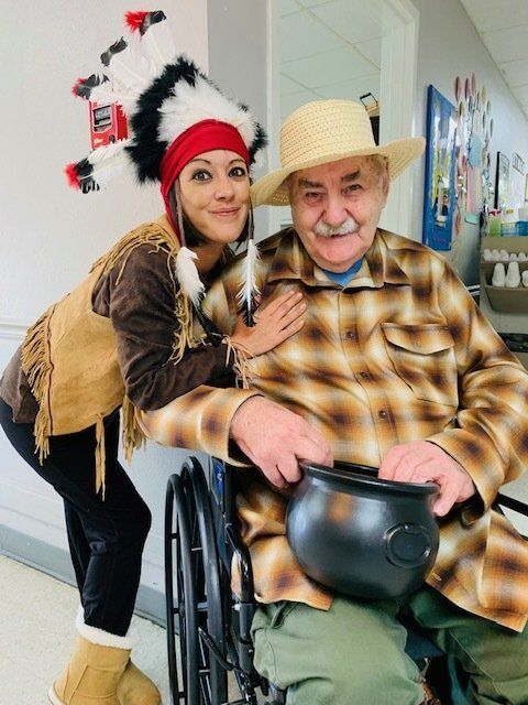 two people in costume