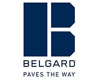 BELGARD logo with blue geometric icon and the words “BELGARD PAVES THE WAY”