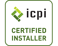ICPI Certified Installer logo in green and black on white background
