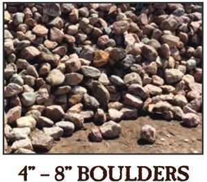 4-8 boulders