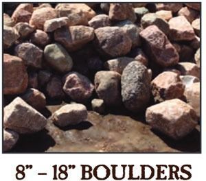 8-18 boulders