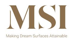 MSI logo in gold text, with tagline