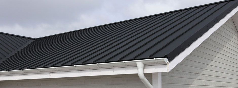 black metal roof