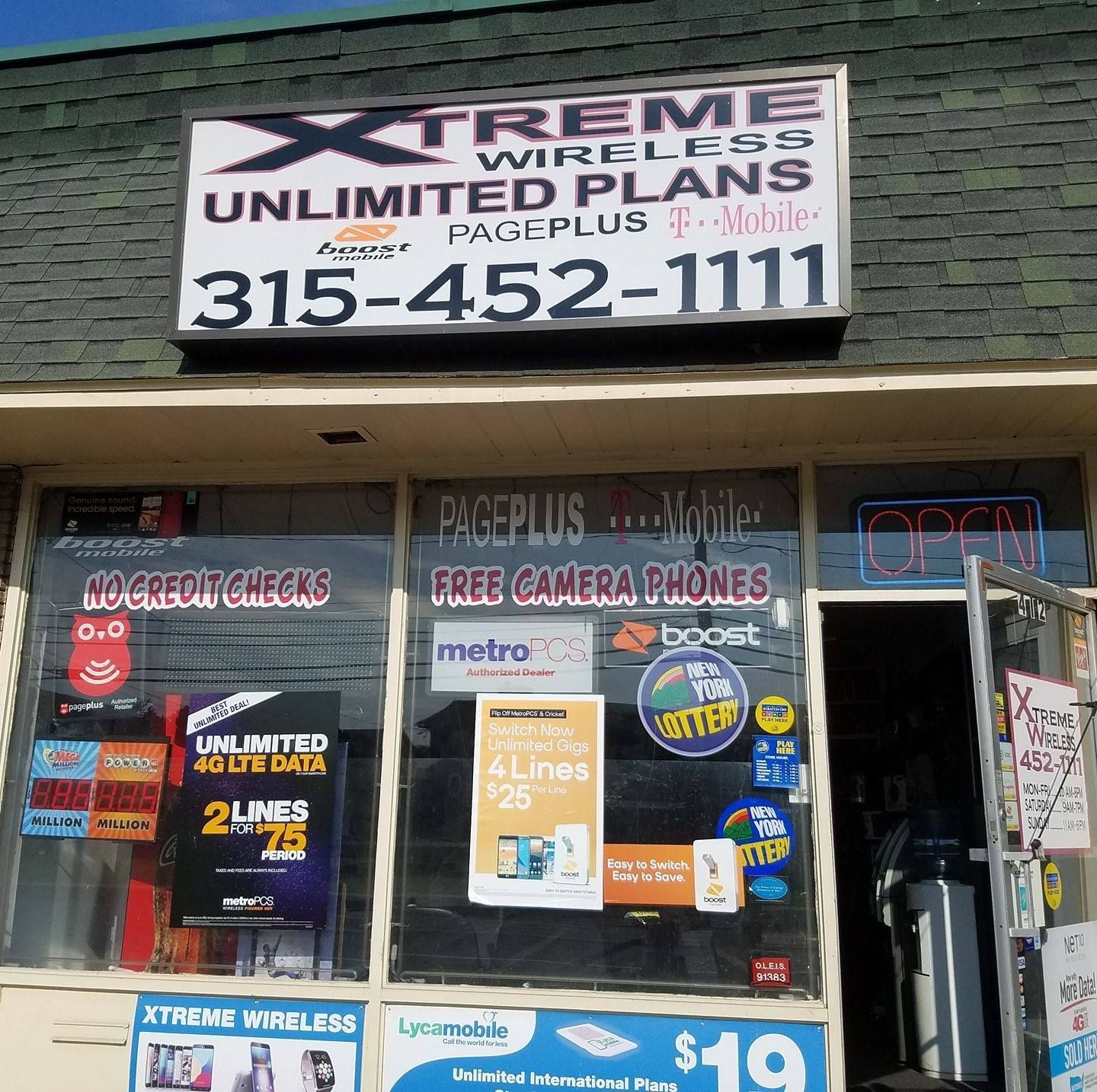 A store front for xtreme wireless unlimited plans