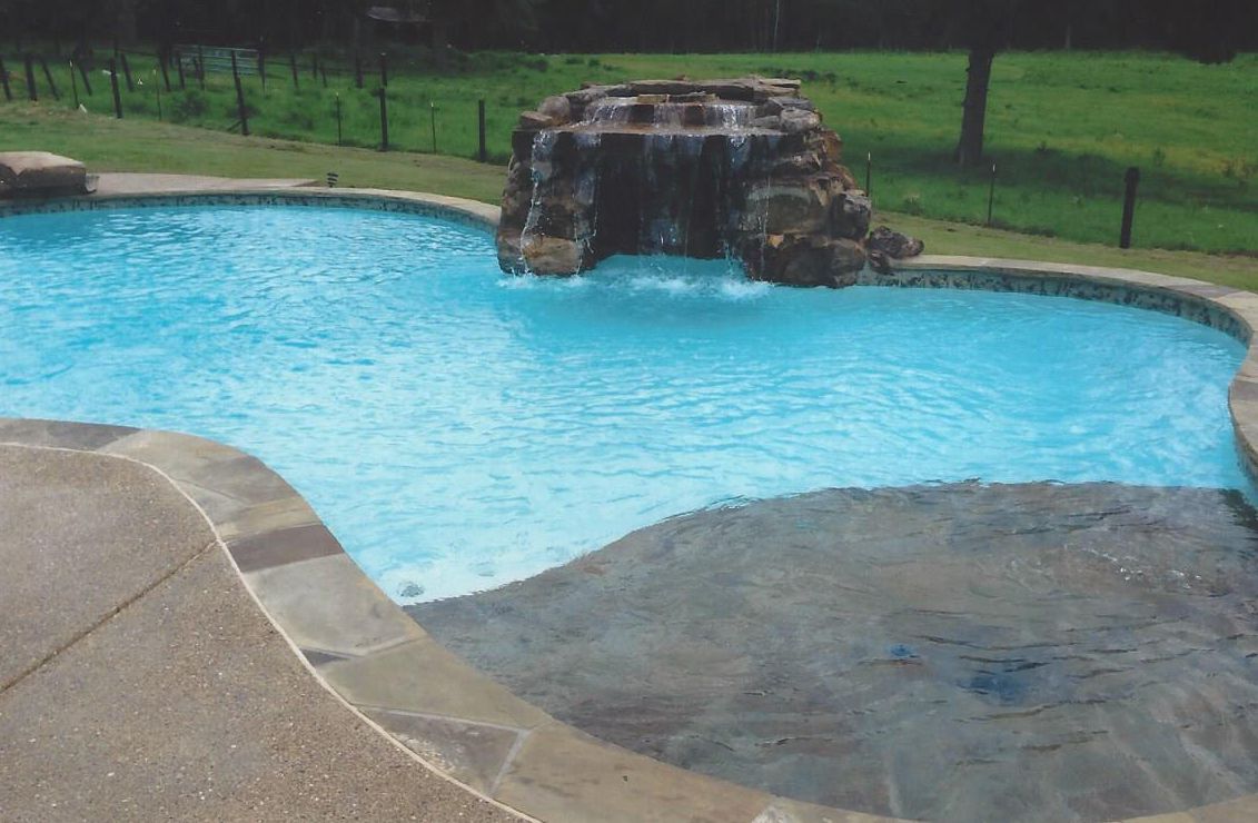 Pool with slide