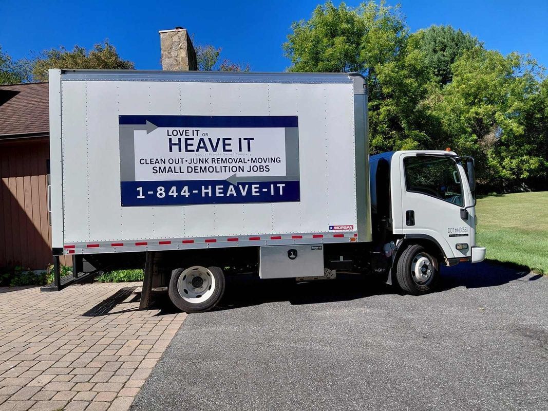 White box truck with 