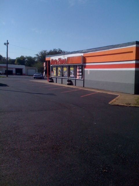 Parking lot stripping