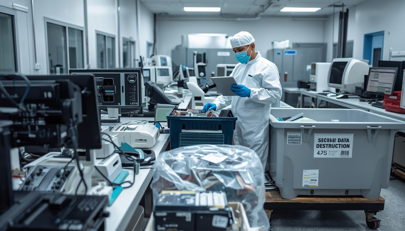 Secure facility equipment disposal