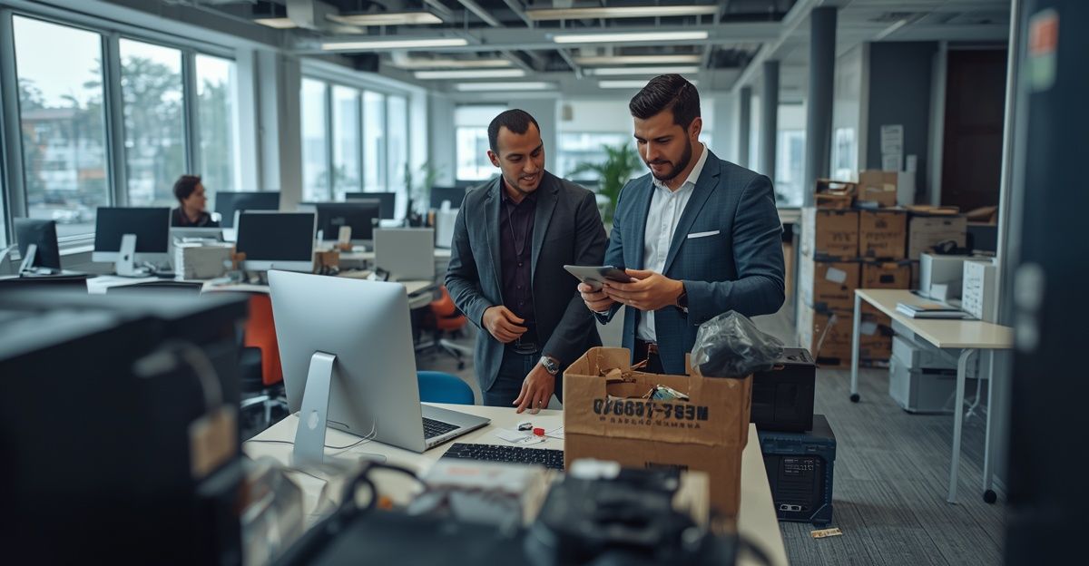 Secure IT asset disposal for retired office equipment